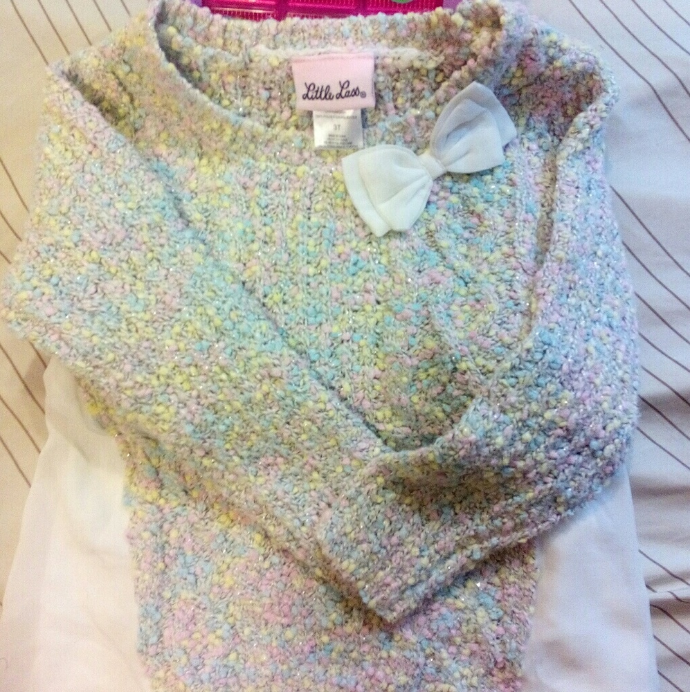Girls sweater with sheer